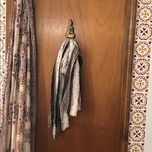 Polka dots and stripes scarf